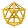 Lamp Bayerlux "Geometry" E27 1x40W yellow 35x35x35-135 cm