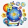 Puzzle - spirograph "Space Adventure"