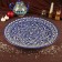 Lryagan Round Rishtan Ceramics, 41cm, Kara Kalam, Mix