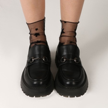 Carnival accessory, socks, black, stars-4
