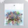 A set of beads for creativity plastic "Star with a rhinestone" 0.4x1x1 cm 20 g