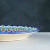 Plate of the Rishtan ceramics "Flowers", 22 cm, blue