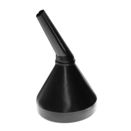 Funnel for fuel and lubricants top auto, with a grid, black, d 16 cm, h nose 16 cm