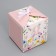 Gift folding box, packaging, “from March 8, delicate flowers”, 12 x 12 x 12 cm