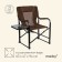 Tourist chair Maclay, table with a cup holder, 63x47x94 cm, brown color