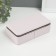 Casket to the leatherette for jewelry "Small ripples" pale pink 10x18x6 cm