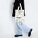 Ecologic-bag of ecologic without lightning, without lining, beige color