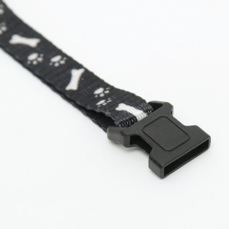 Collar of "paws-capacity" with a bell, kapron, 30 x 1 cm, black-5