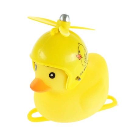 Duck with propeller, steering wheel mount, yellow, mix-1