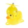 Duck with propeller, steering wheel mount, yellow, mix