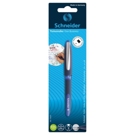 Schneider-Roller "One Business", node 0.8 mm, blue ink, disposable, blister-1