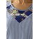 Female blouse, size 46, blue color