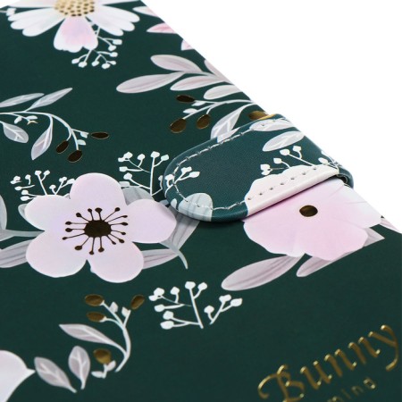 Notebook Gift 112l, Line, with a Fleet, a cut with a pattern of the cover, flowers (17.7x13.5cm) 1-4