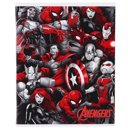 Notebook 48 sheets in a cage, cardboard cover, Avengers-2