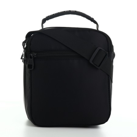 Male bag, 17*10*21 cm, 2 lightning departure, 4 n/pocket, black-2