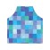 Apron kitchen with a photo print "Squares with dolphins", adjustable, size OS