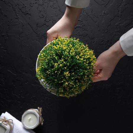 A pot with a stand "Alice", 0.7 l, white color-6