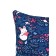 A set of pillowcases, size 40x60 cm, print, foxes, blue color - 2 pcs.