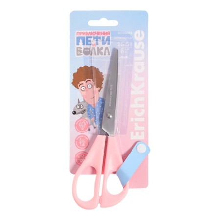Baby scissors 16.5 cm Erichkrause "The Adventures of Petit and Wolf", mix-5