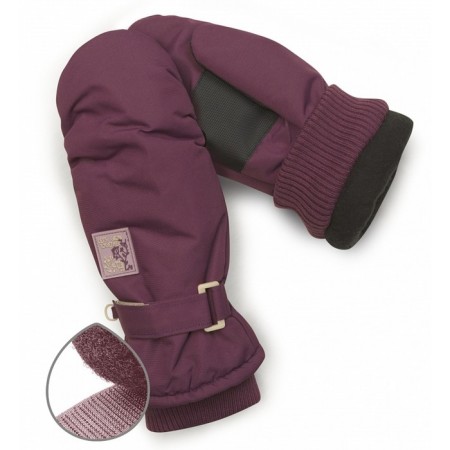 Mittens for girls, size 14-15, blueberry color-1