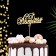 Topper "Happy Birthday", gold, mix, 5 different in the packing, give beautifully