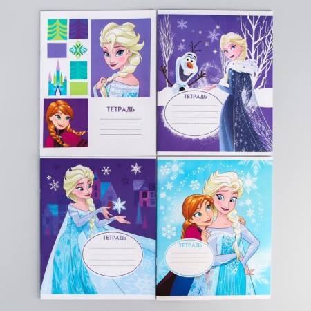 Notebook in a ruler of 12 sheets, 5 types of mix, cover coated cardboard, cold heart-5