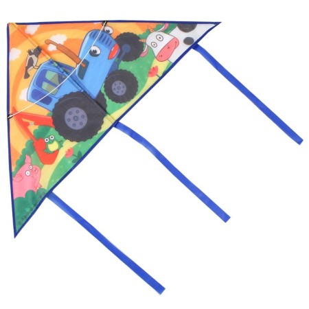 Air Snakes "by Fields", Blue Tractor, 50x80 cm-7