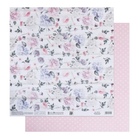 Scrapbooking paper "Delicate age", 30.5 x 32 cm, 190 gm-1