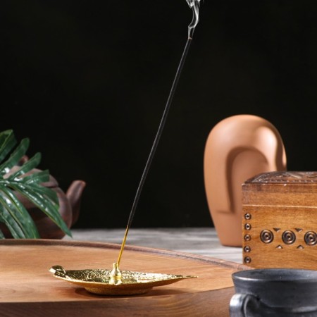 Claus for any incense "leaf", golden, 2.5x13 cm-3