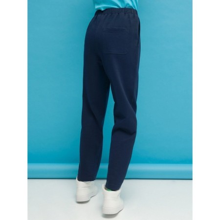 Pants for girls, height 128 cm, dark blue color-2
