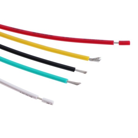 Switch, 12 V, 3 A, 5 PIN, IP67, D 16mm, wire 15 cm, white-4