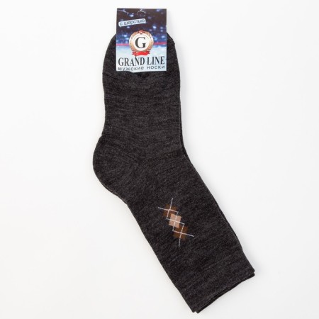 Male terrible socks, asphalt color, size 29-2