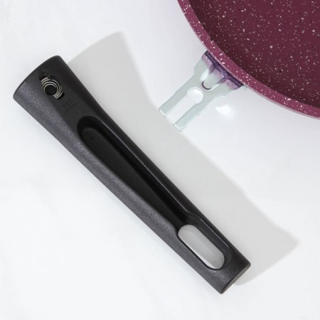 Trendy Style pan, d = 24 cm, removable handle, anti -stick coating, purple color-4