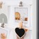 Photo frame plastic in 6 photos 10x10, 9x13 cm "Style" with clothespins, white 40x30x1.5 cm