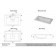 Snow -out sink Uperwood Elen, 70 cm, with a decorative lid, white