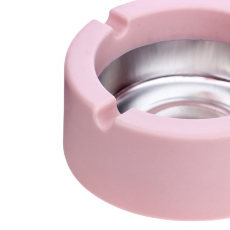 Ash for home, for cigarettes and sticks, D-9 cm, h-3.5 cm, pink-2