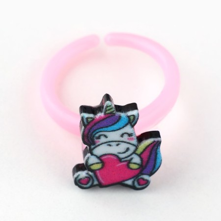 Ring 3 pcs with a tattoo "Cute Princess" 8 x 12 cm-11