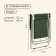 Folding chair, 47 x 52 x 75 cm, up to 100 kg, green color