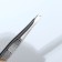 Pinzet "Premium" beveled, narrow, 9 cm, on the blist, silver color