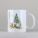 New Year's ceramic "New Year's Forest" mug, 320 ml, white color