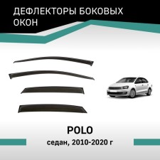 Defly window deflectors for Volkswagen Polo, 2010-2020, sedan
