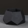Kashpo hexagon 13 x 7.5 cm black
