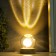 Souvenir glass backlight "Dandelion" d = 6 cm stand wood, usb 6.5x6.5x7.5 cm