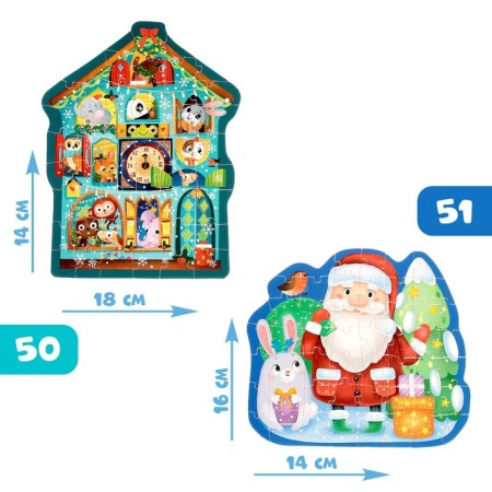 Figure puzzles 2 in 1 "New Year's History"-1