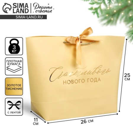 Gift package "Lucky Present", 26 x 25 x 11 cm, New Year