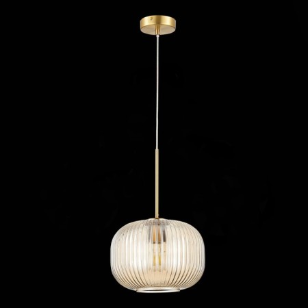 STL LUCE Sus. SL1154.313.01. Gran. 1x60 W, E27, 24.5x24.5x38 cm, brass color-3