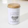 Bank for coffee "House and Field", 12 × 7.5 × 7.5 cm, white color