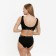 Female set (top, panties), black color, size One size (42-48)