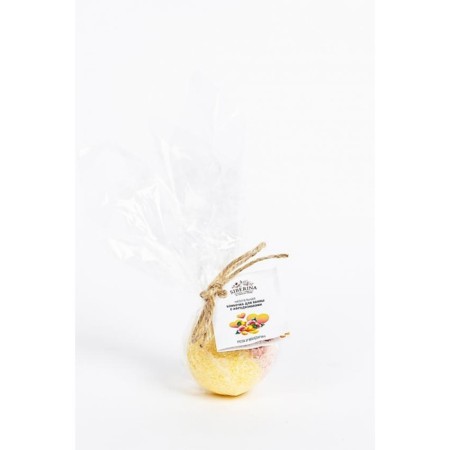 Natural bomb for a bath with Aphrodisiacs "Rosa and Mandarin", 80 grams-1