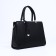 Lightning tout bag, external pocket, long belt, black color